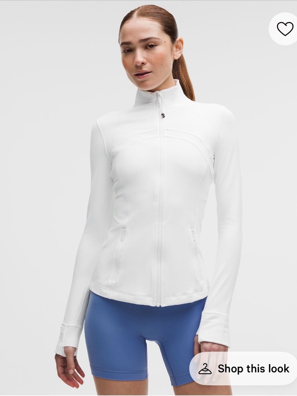 lululemon athletica white define jacket